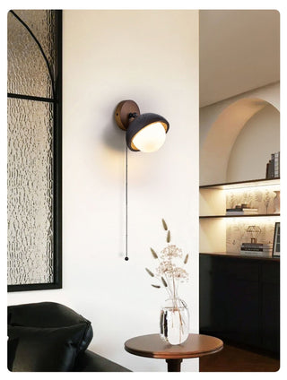 Serenaria Globe Noir Travertin Applique Murale Pivotante