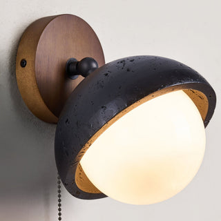 Serenaria Globe Noir Travertin Applique Murale Pivotante
