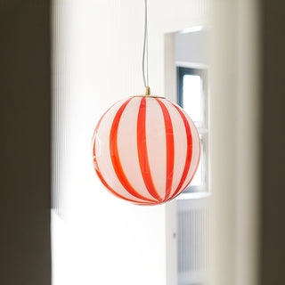 Aira Suspension Rayures Rouges Mignonne-Luire