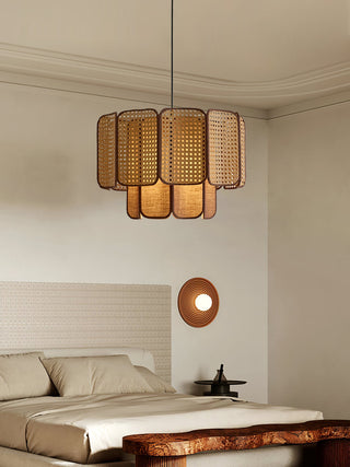 Soltera Woven Swag Pendant Lamp-Neutral Decor