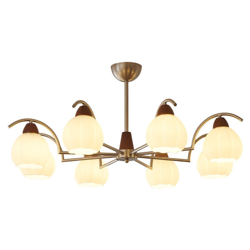 Kiriona Lustre Bois Verre Élégance Traditionnelle Bloom