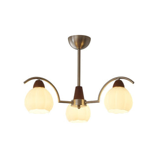 Ilaeiel Lustre Bois Verre Élégance Traditionnelle Bloom