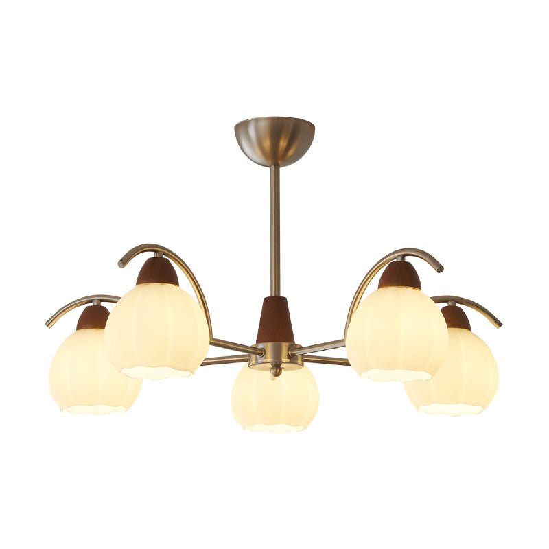 Kiriona Lustre Bois Verre Élégance Traditionnelle Bloom