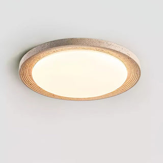 Olphaan Plafonnier en Travertin À Anneaux