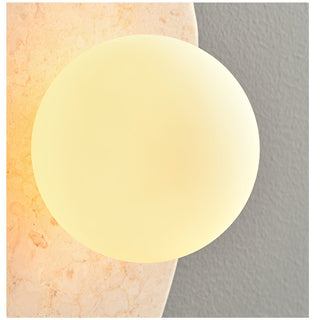 Pebble Applique Murale Rustique en Marbre