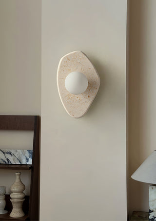 Pebble Applique Murale Rustique en Marbre