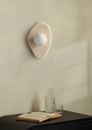 Pebble Applique Murale Rustique en Marbre