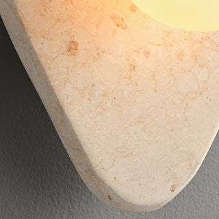 Pebble Applique Murale Rustique en Marbre