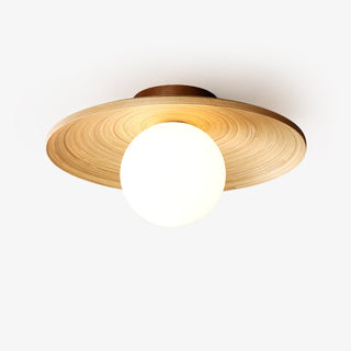 Lustra Plafonnier Soluna Bois Orbital