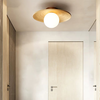 Lustra Plafonnier Soluna Bois Orbital