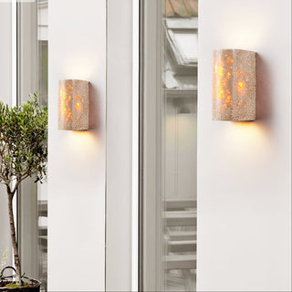Sysilion Applique Murale Industrielle en Travertin