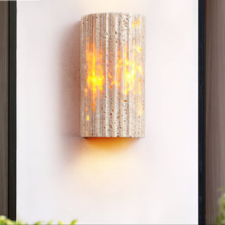 Sysilion Applique Murale Industrielle en Travertin