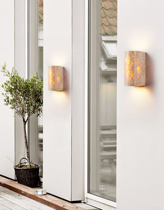 Sysilion Applique Murale Industrielle en Travertin