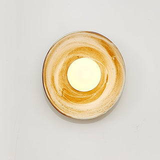 Solune Applique Murale Minimaliste en Verre et Bois