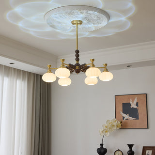 Avdorira Lustre Vintage Élégant en Laiton et Bois