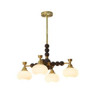 Avdorira Lustre Vintage Élégant en Laiton et Bois