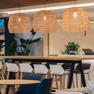 Cucarel Suspension Industrielle en Rotin