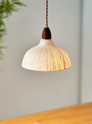 Vellara Papier & Bois Pendentif Lampe