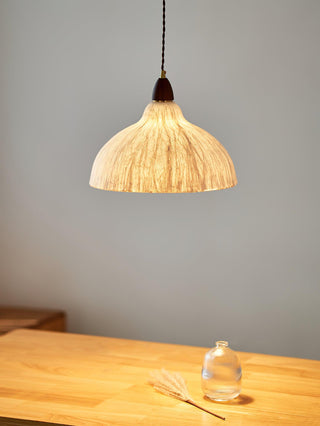 Vellara Papier & Bois Pendentif Lampe
