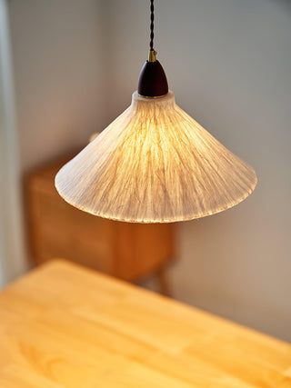 Vellara Papier & Bois Pendentif Lampe