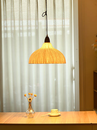 Vellara Papier & Bois Pendentif Lampe