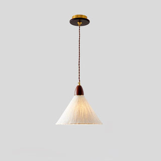 Vellara Papier & Bois Pendentif Lampe