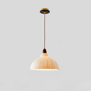 Vellara Papier & Bois Pendentif Lampe