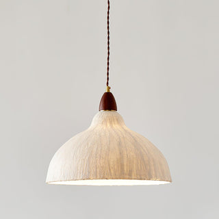 Vellara Papier & Bois Pendentif Lampe