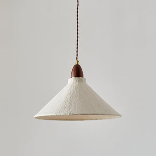 Vellara Papier & Bois Pendentif Lampe