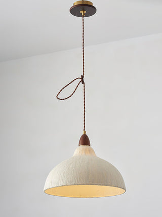 Vellara Papier & Bois Pendentif Lampe