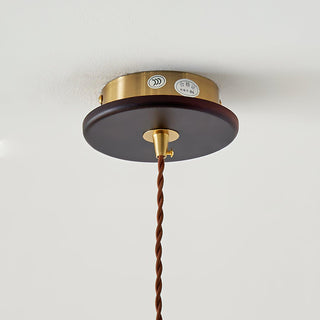 Vellara Papier & Bois Pendentif Lampe