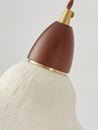 Vellara Papier & Bois Pendentif Lampe