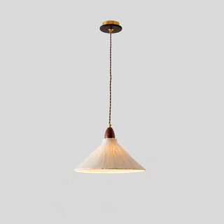 Vellara Papier & Bois Pendentif Lampe