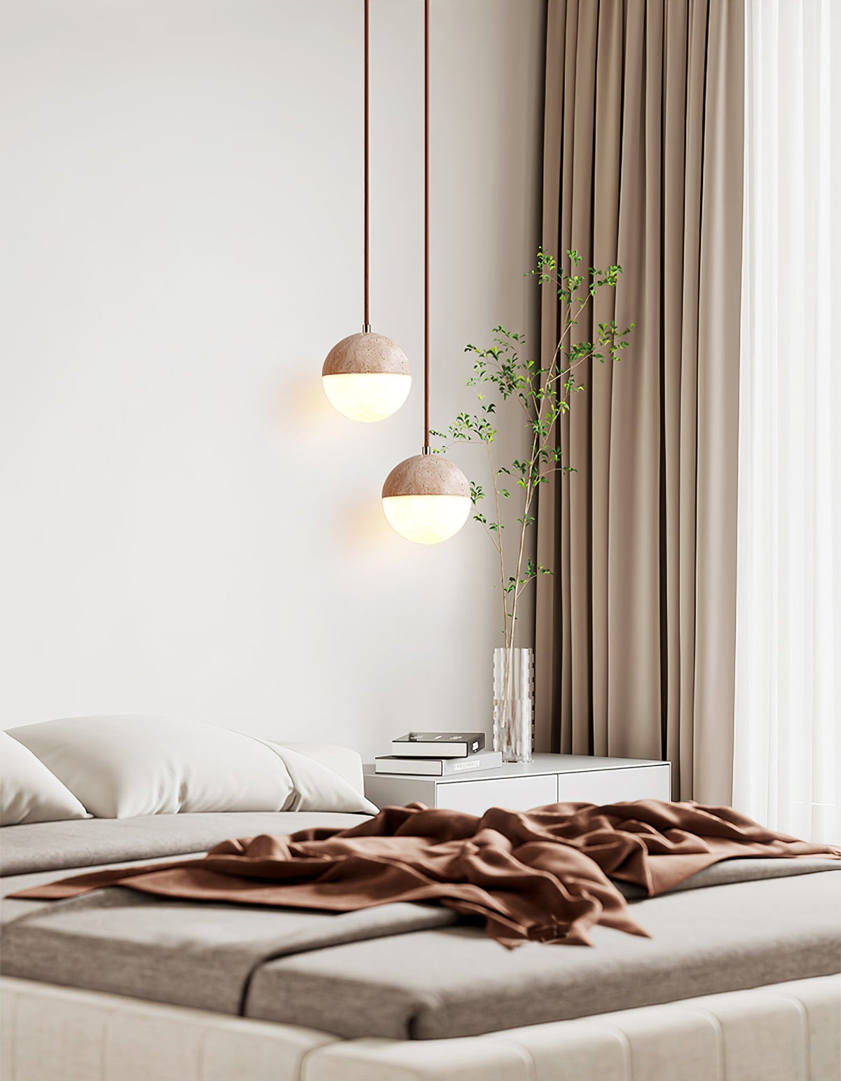 Vendrick Suspension en Travertin