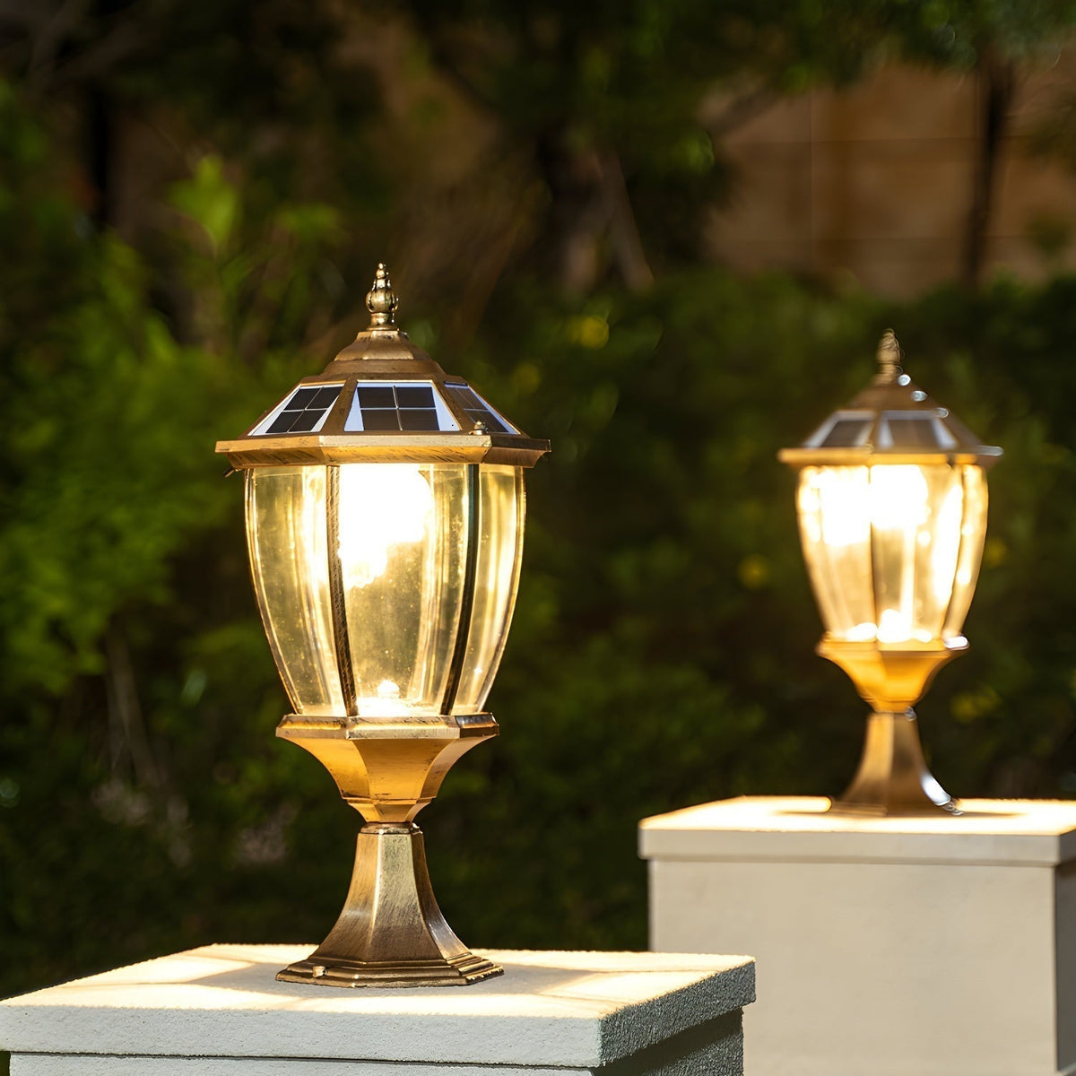 Aldiel Lampe Extérieure Solaire en Verre Unique