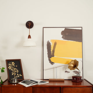Vitheos Applique Murale en Bois Noyer Naturel Élégante