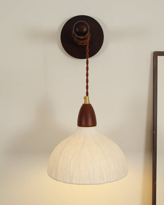 Vitheos Applique Murale en Bois Noyer Naturel Élégante