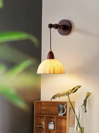 Vitheos Applique Murale en Bois Noyer Naturel Élégante
