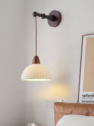 Vitheos Applique Murale en Bois Noyer Naturel Élégante