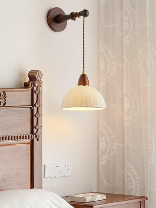 Vitheos Applique Murale en Bois Noyer Naturel Élégante