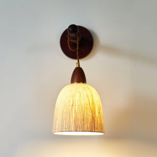 Vitheos Applique Murale en Bois Noyer Naturel Élégante