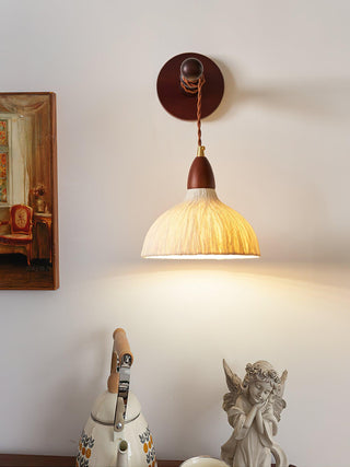 Vitheos Applique Murale en Bois Noyer Naturel Élégante