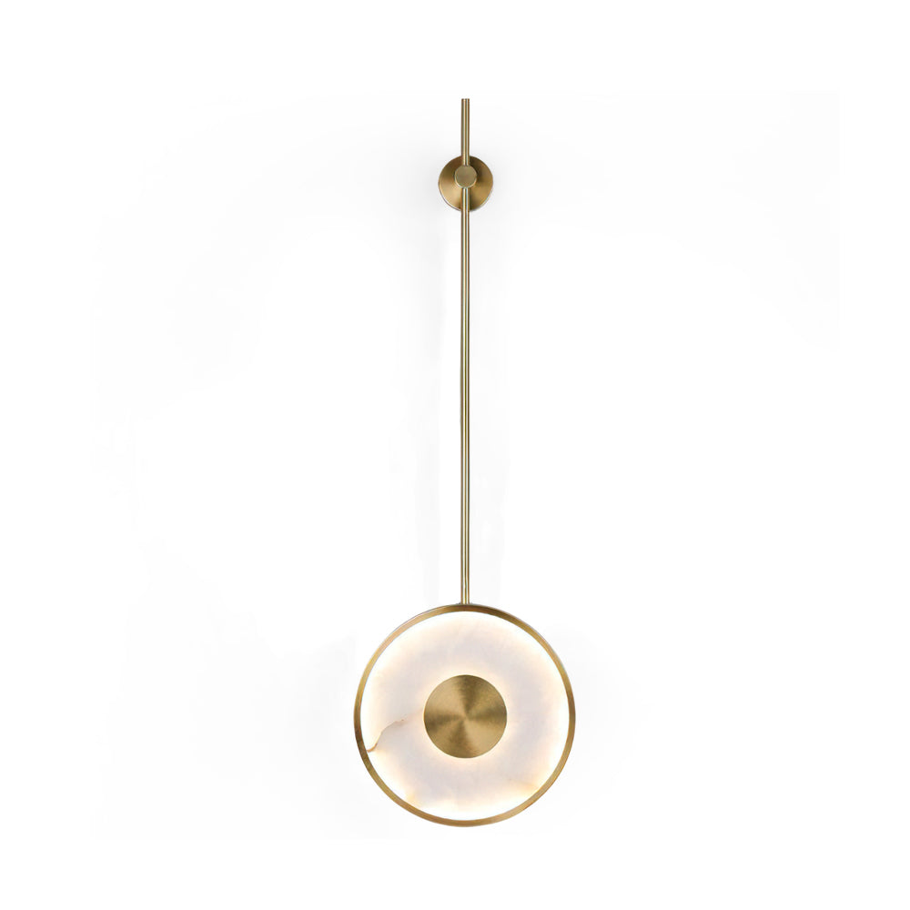Sorle Alabaster Wall Lamp installed in a modern entryway.