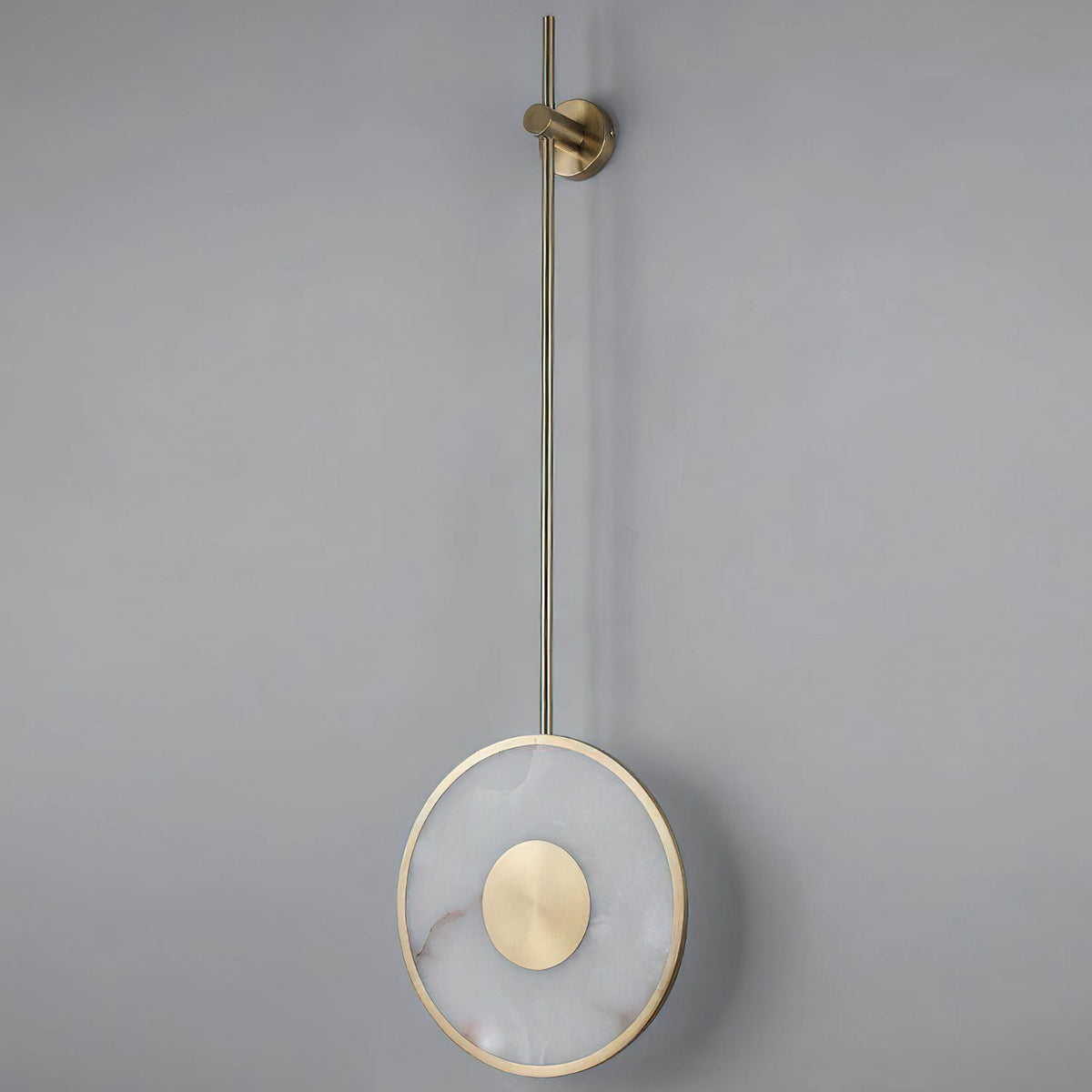 Dimension diagram for the Sorle Alabaster Wall Lamp showing width and height.
