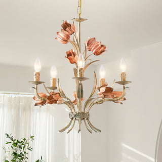 Cacaryra Classique Art Sage Rose Métal Lustre