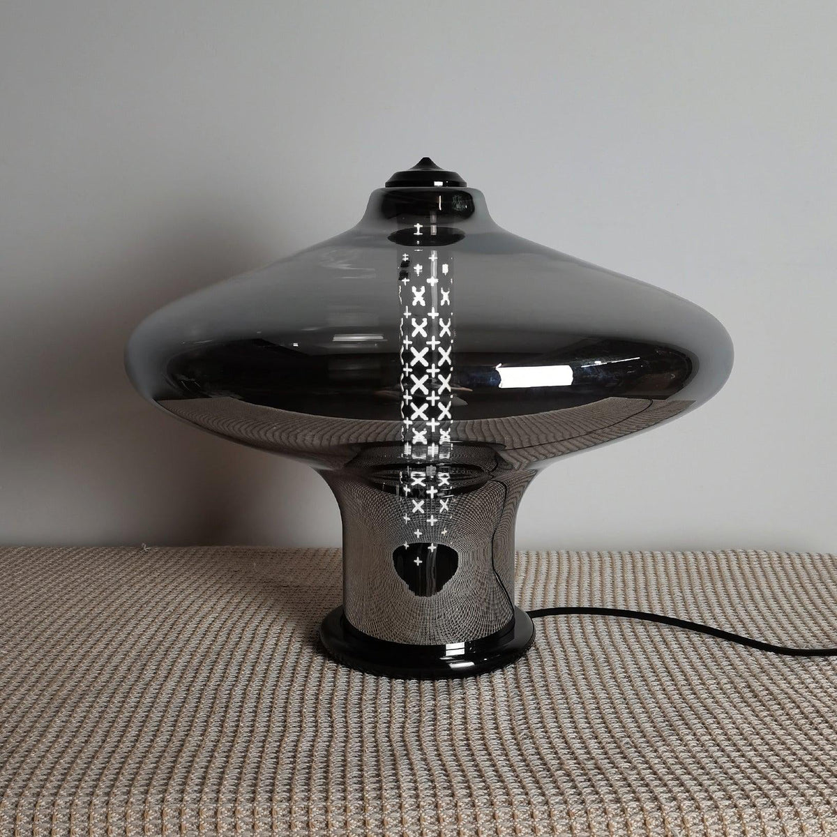 Anthony Lampe de Table en Verre Moderne