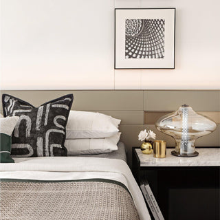 Anthony Lampe de Table en Verre Moderne