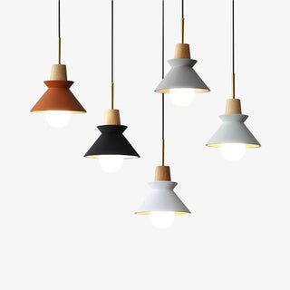 Solara Lampe à suspension en bois Space Nordic Minimaliste