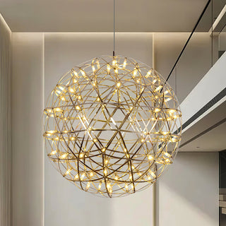 Gold Spark Ball Pendant Light-Neutral Decor