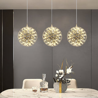 Ivthayra Suspension Boule Dorée de Luxe Postmoderne-Luire